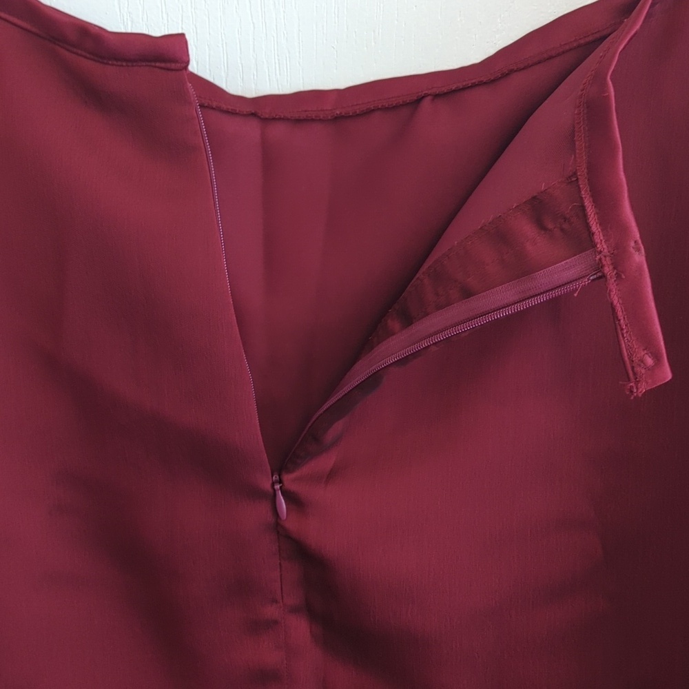 Satin And Chiffon Skirt - Picture 3 of 6